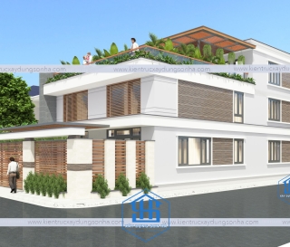 Thiết kế Villa kết hợp sân vườn 