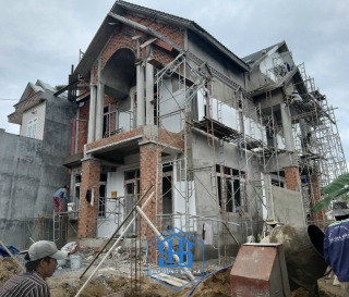 Thiết kế  biệt thự 1 lầu - gác lửng hiện đại  